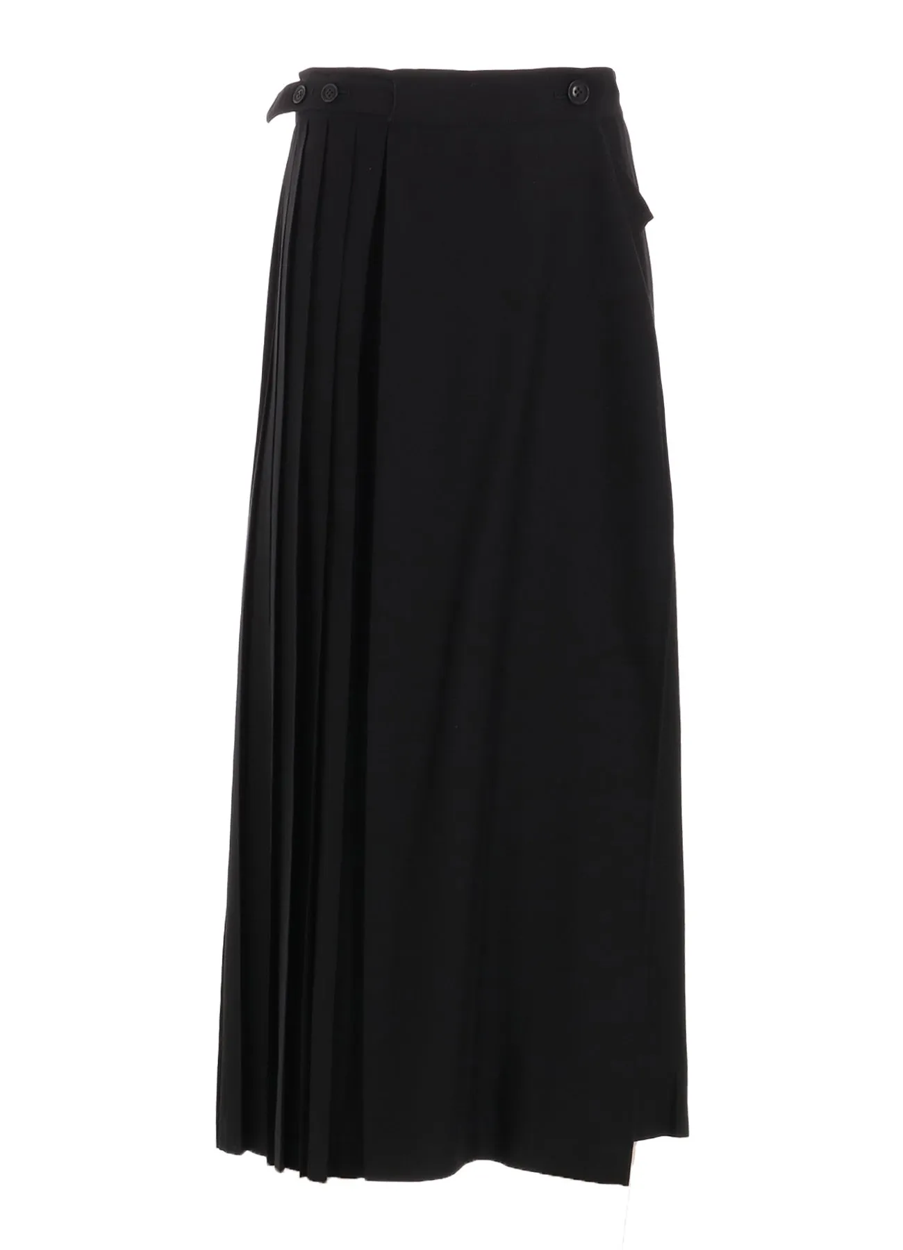 4OZ CU/DUNGAREE TWILL PLEATED WRAP SKIRT sold by Yohji Yamamoto product image thumbnail 2