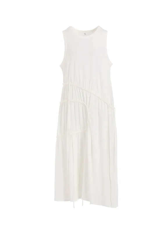 COTTON JERSEY CHAIN STITCH SLEEVELESS DRESS sold by Yohji Yamamoto