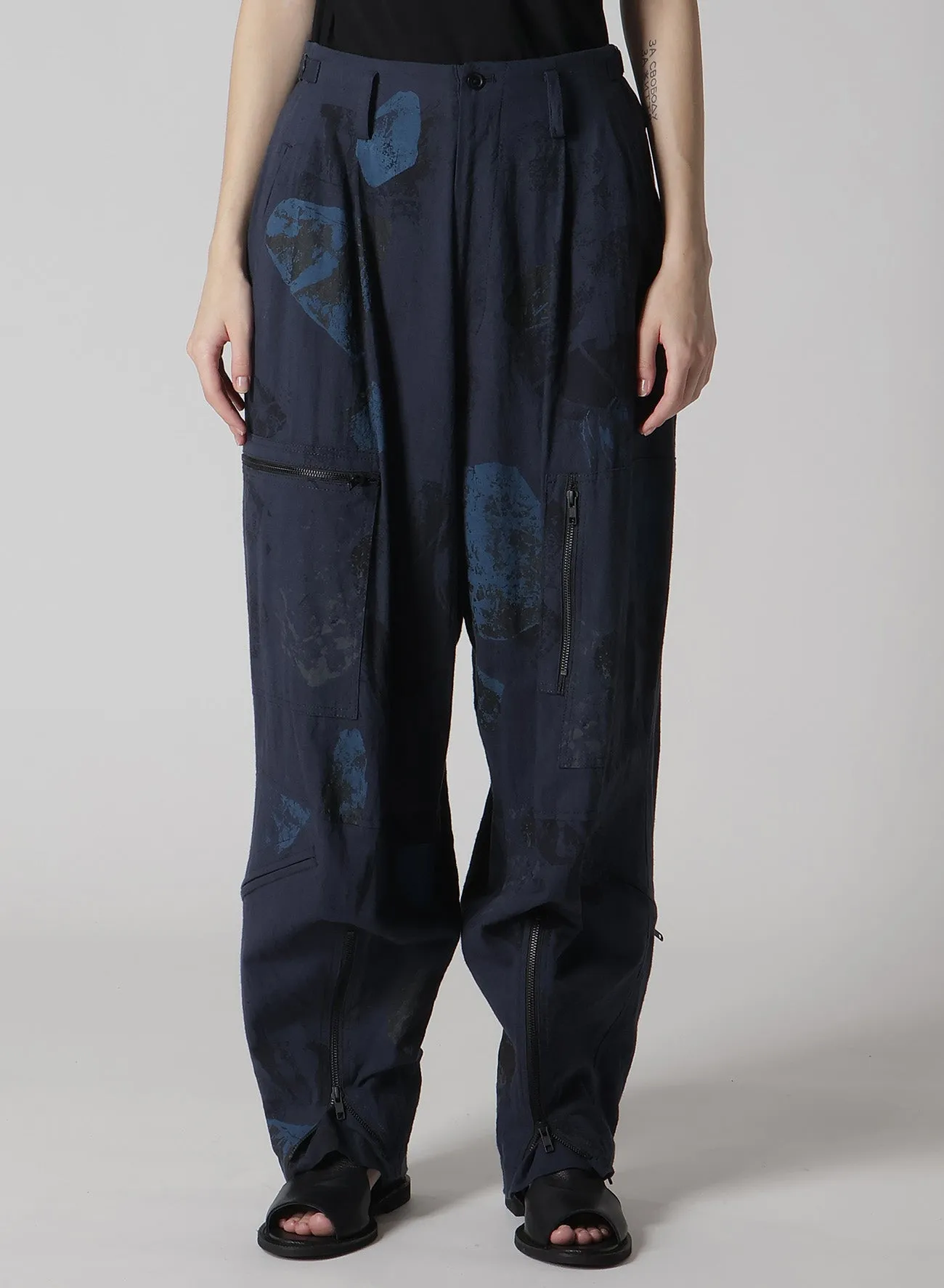 C/L POPLIN STONE DESIGN FLIGHT PANTS sold by Yohji Yamamoto product image thumbnail 4