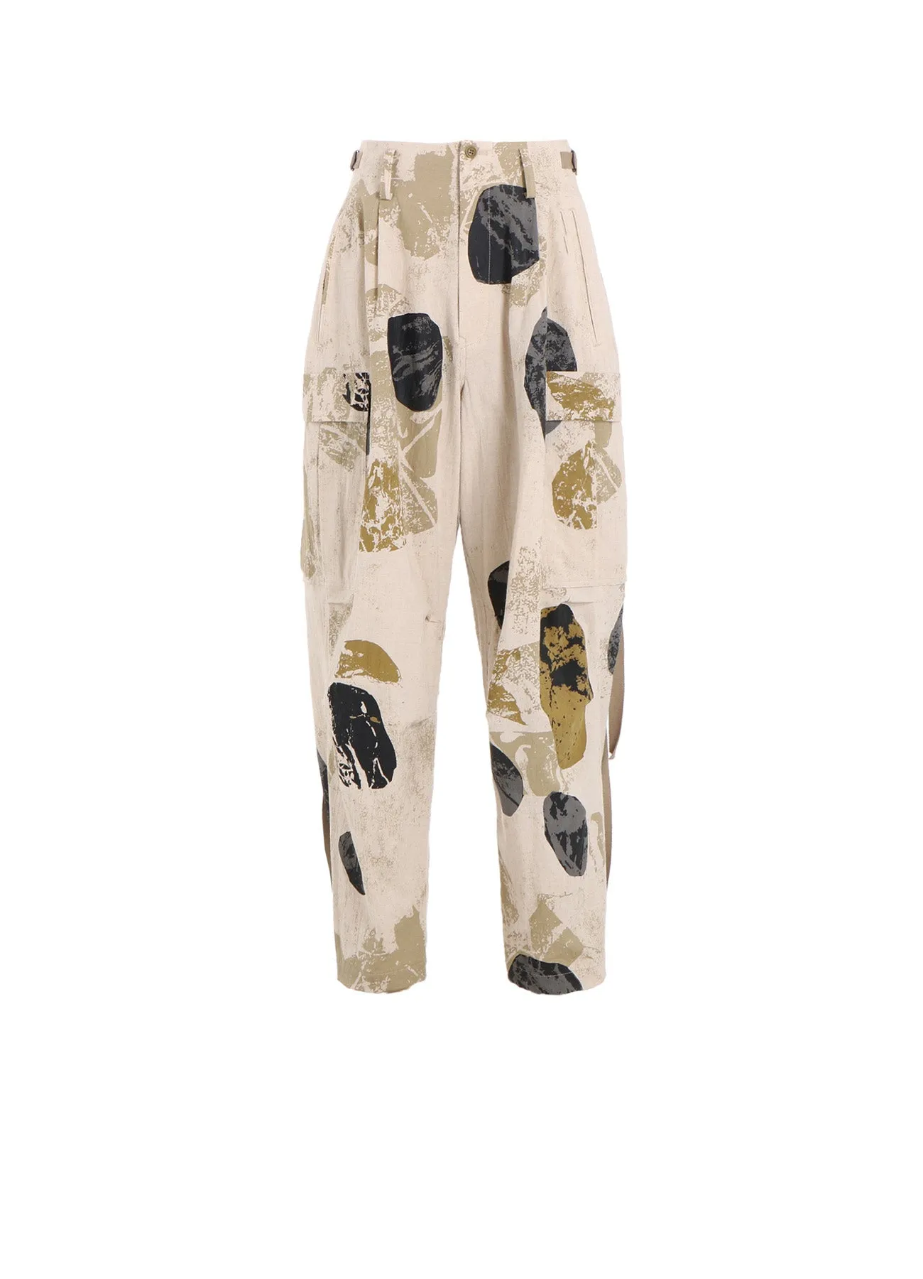 C/L POPLIN STONE DESIGN CARGO PANTS sold by Yohji Yamamoto
