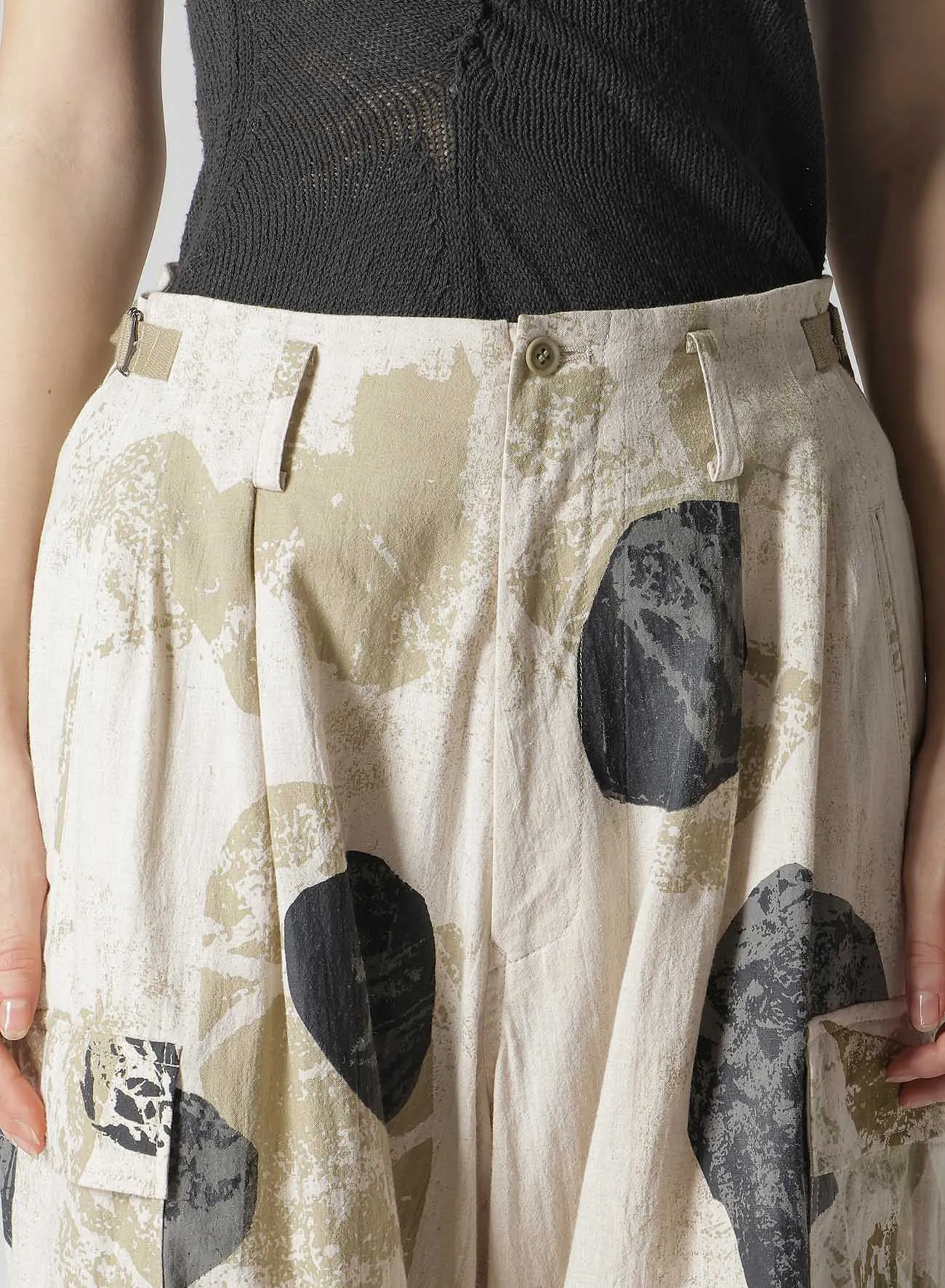 C/L POPLIN STONE DESIGN CARGO PANTS sold by Yohji Yamamoto product image thumbnail 5