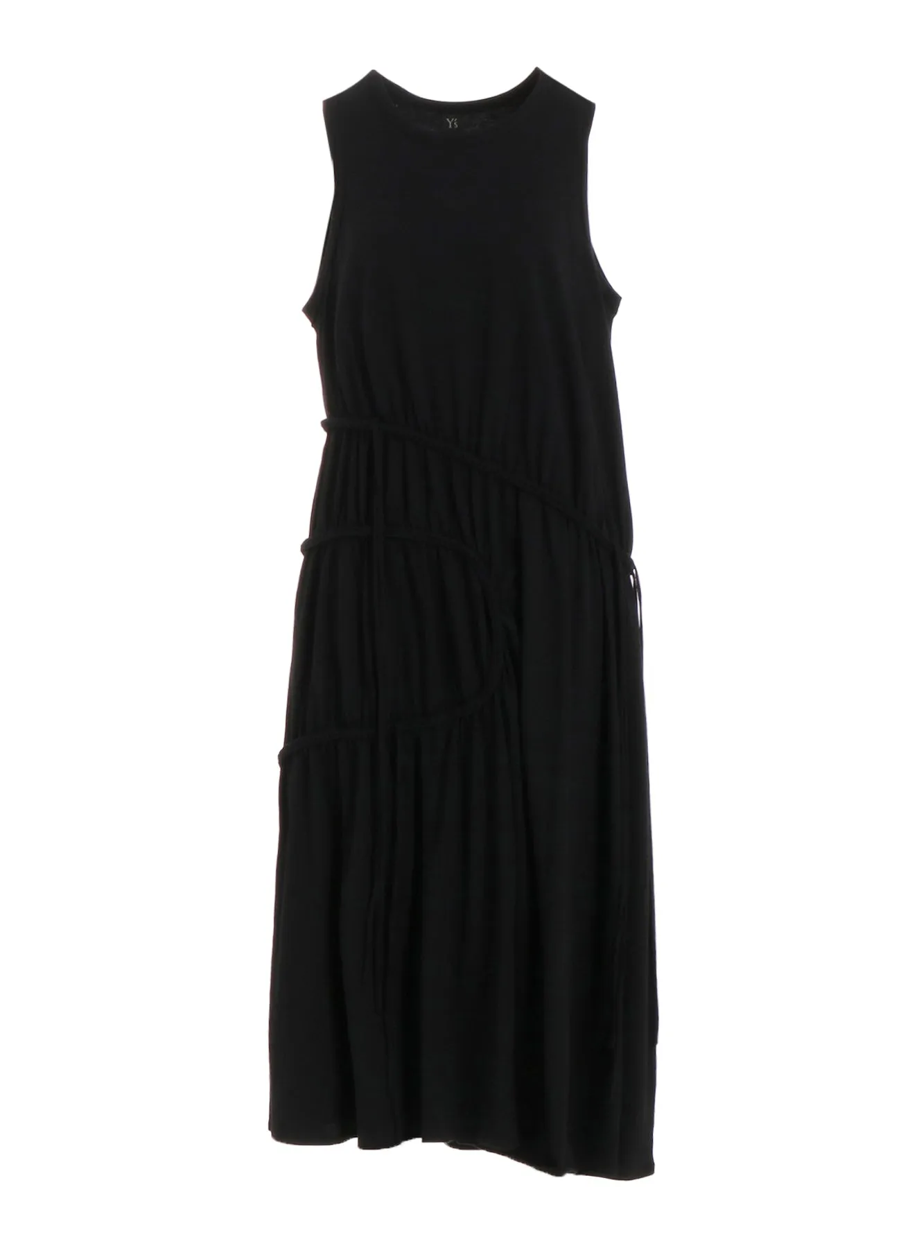 COTTON JERSEY CHAIN STITCH SLEEVELESS DRESS sold by Yohji Yamamoto product image thumbnail 2
