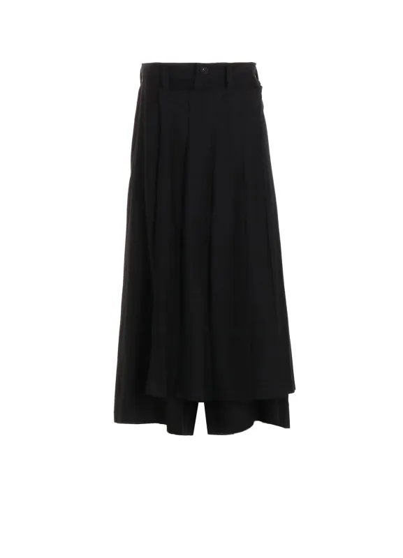 4OZ CU/DUNGAREE TWILL WRAPT PLEATED PANTS sold by Yohji Yamamoto