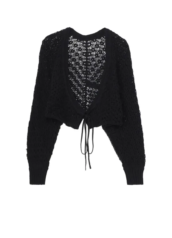 OPENWORK DESIGN BOLERO WITH STRING sold by Yohji Yamamoto