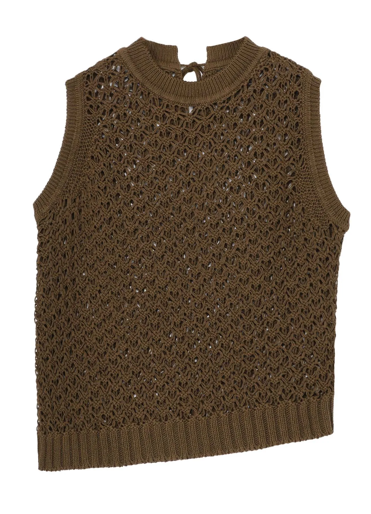 OPENWORK DESIGN DIAGONAL SLEEVELESS PULLOVER sold by Yohji Yamamoto product image thumbnail 2