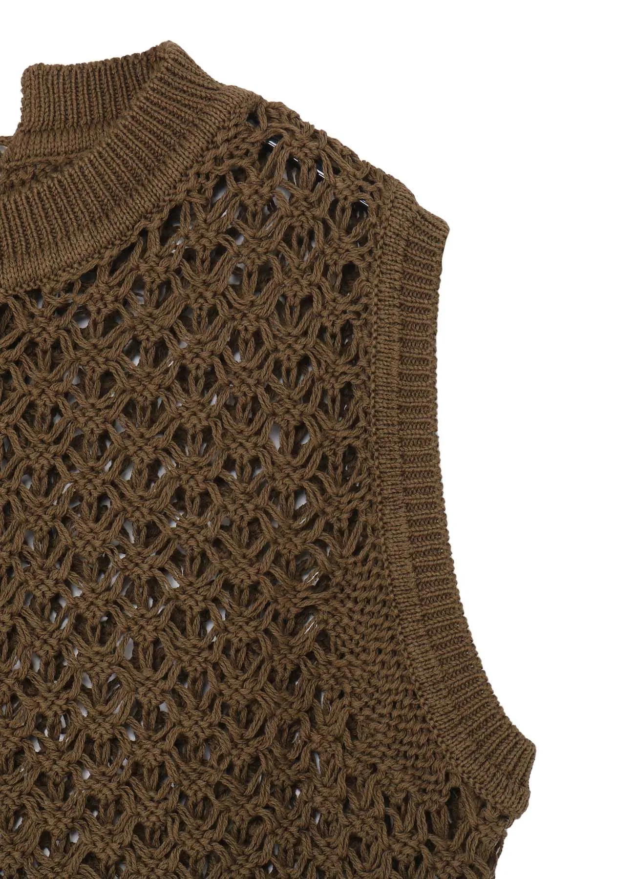 OPENWORK DESIGN DIAGONAL SLEEVELESS PULLOVER sold by Yohji Yamamoto product image thumbnail 5