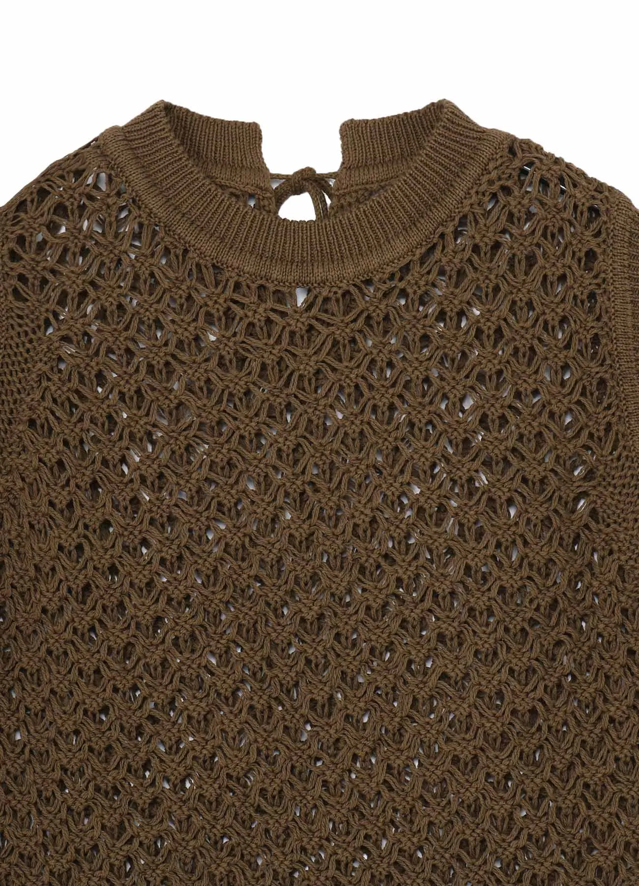 OPENWORK DESIGN DIAGONAL SLEEVELESS PULLOVER sold by Yohji Yamamoto product image thumbnail 4