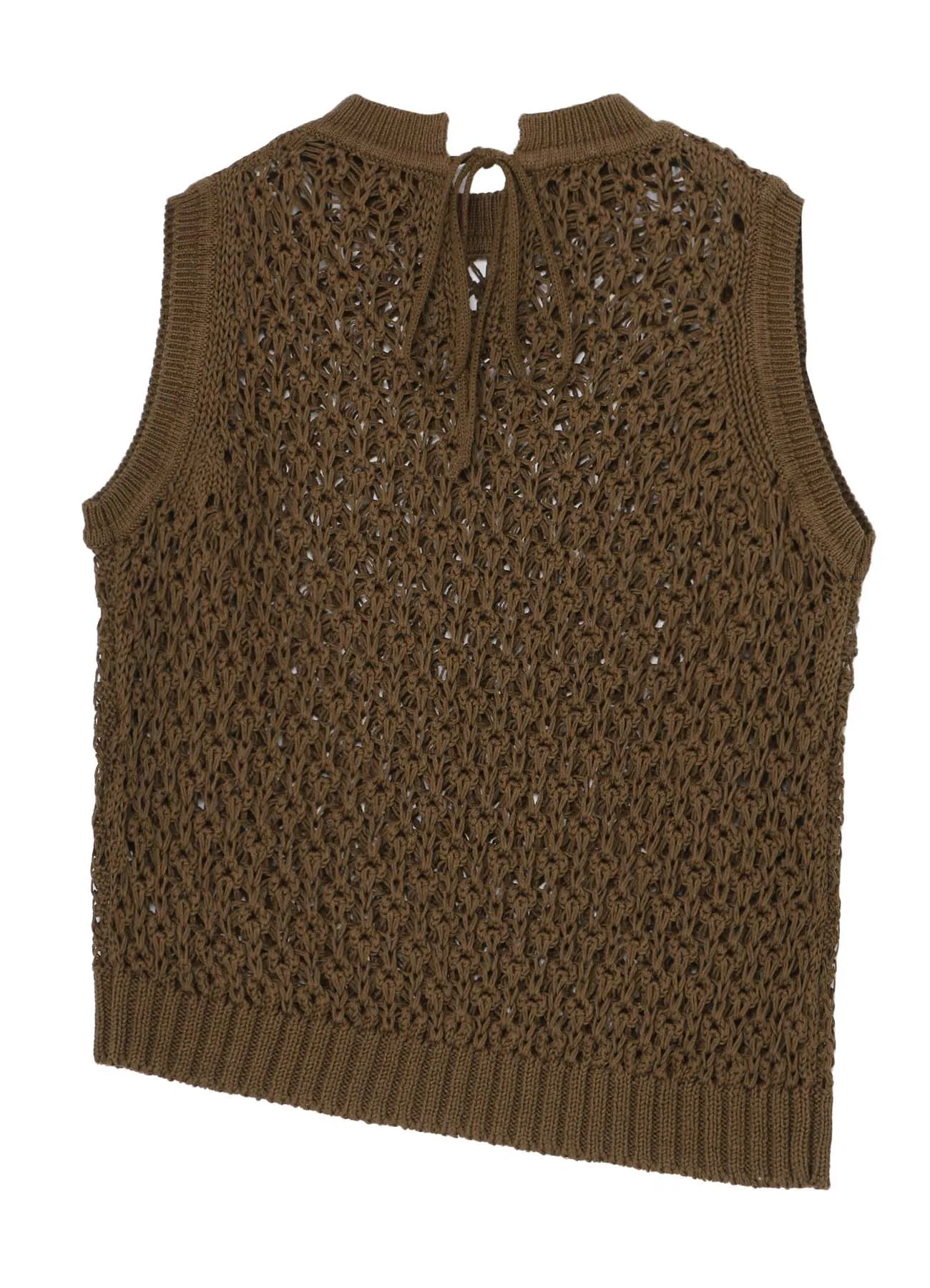 OPENWORK DESIGN DIAGONAL SLEEVELESS PULLOVER sold by Yohji Yamamoto product image thumbnail 3
