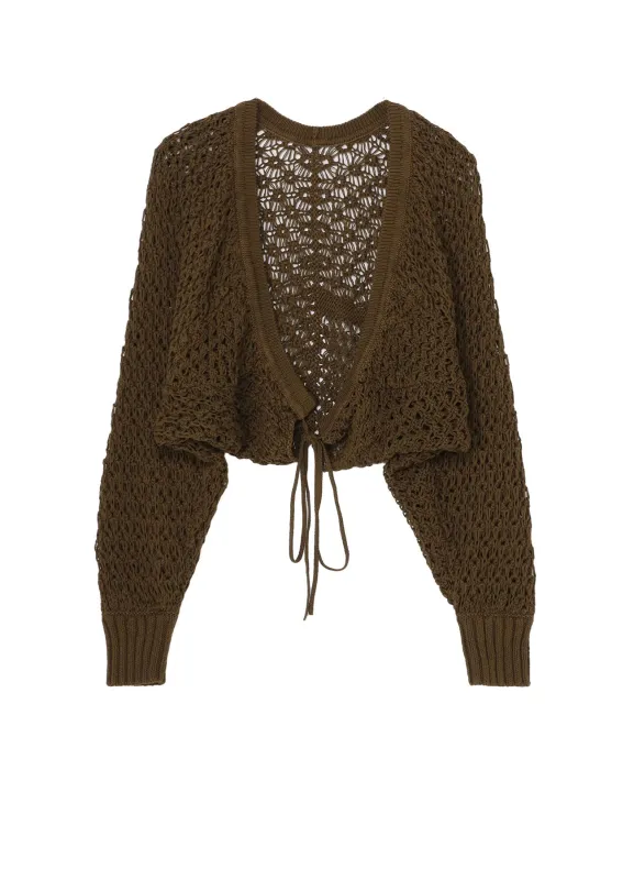 OPENWORK DESIGN BOLERO WITH STRING made by Yohji Yamamoto