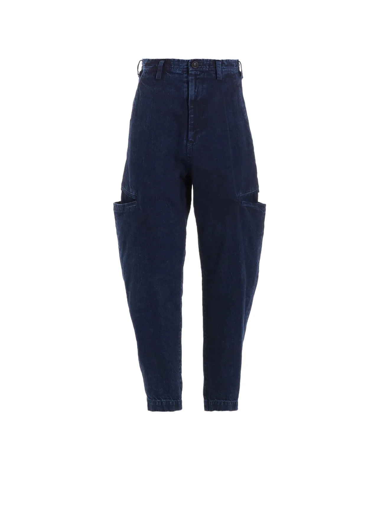 8OZ BLEACHED DENIM TAPERED PANTS sold by Yohji Yamamoto