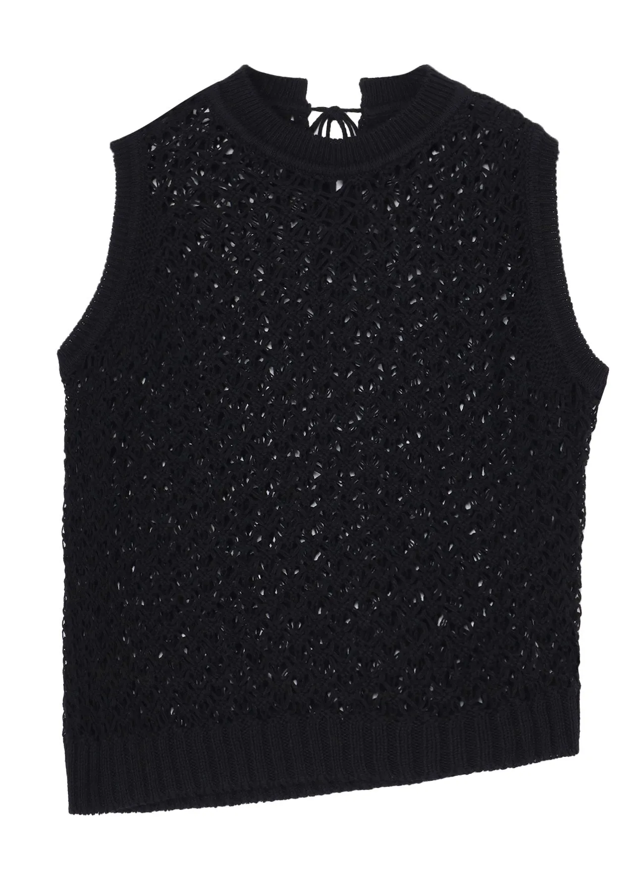 OPENWORK DESIGN DIAGONAL SLEEVELESS PULLOVER sold by Yohji Yamamoto product image thumbnail 2