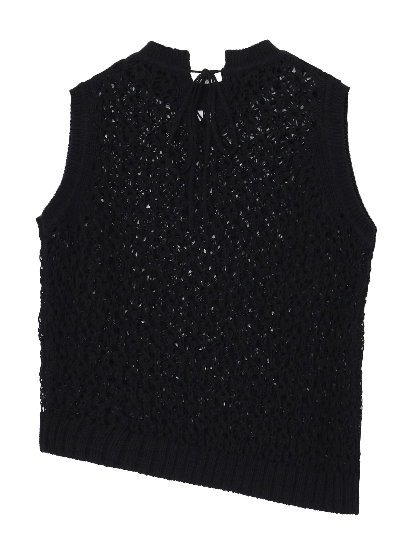 OPENWORK DESIGN DIAGONAL SLEEVELESS PULLOVER sold by Yohji Yamamoto product image thumbnail 3