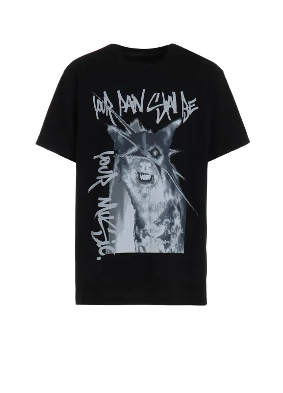 LYCAON PICTUS PUNK Graphic T-SHIRT made by Yohji Yamamoto