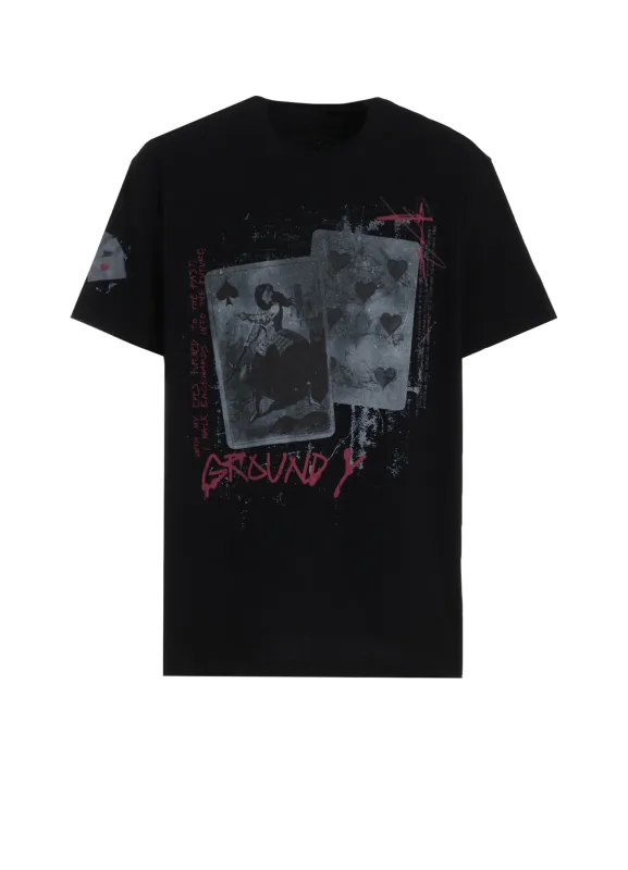 PLAYING CARD PUNK Graphic T-SHIRT made by Yohji Yamamoto