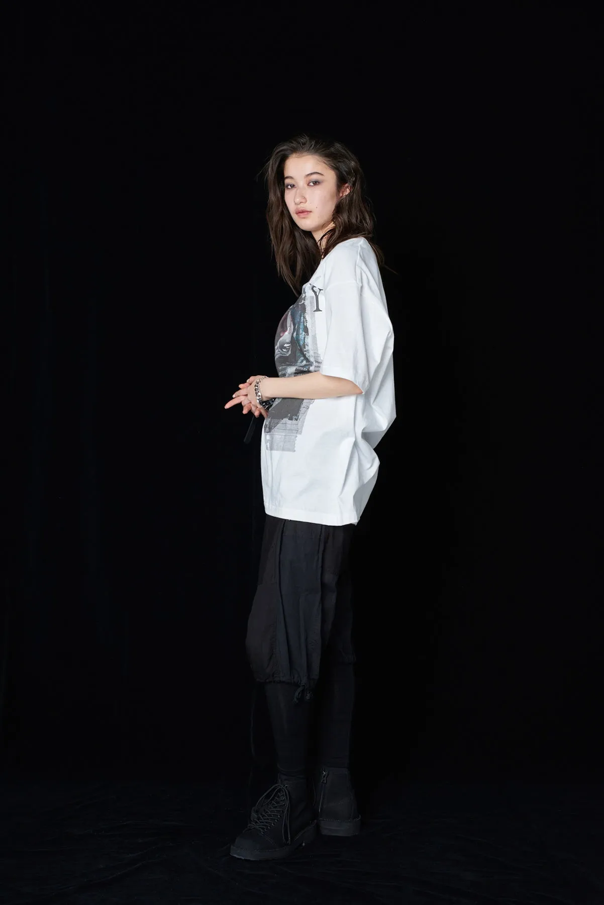 WOMEN IN A HAT PUNK Graphic T-SHIRT sold by Yohji Yamamoto product image thumbnail 3