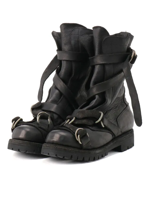 CARF GRAIN MILITARY BOOTS sold by Yohji Yamamoto