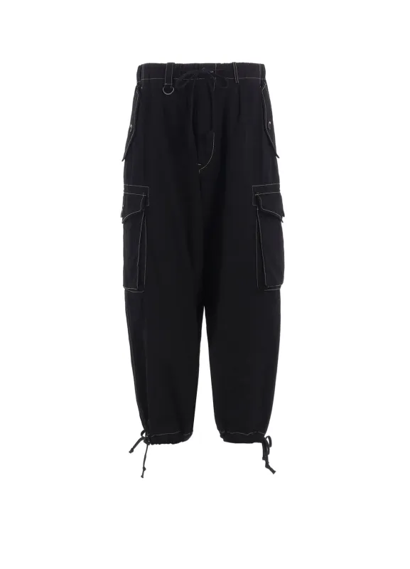 COTTON TWILL GARMENT DYED BALLOON CARGO PANTS made by Yohji Yamamoto