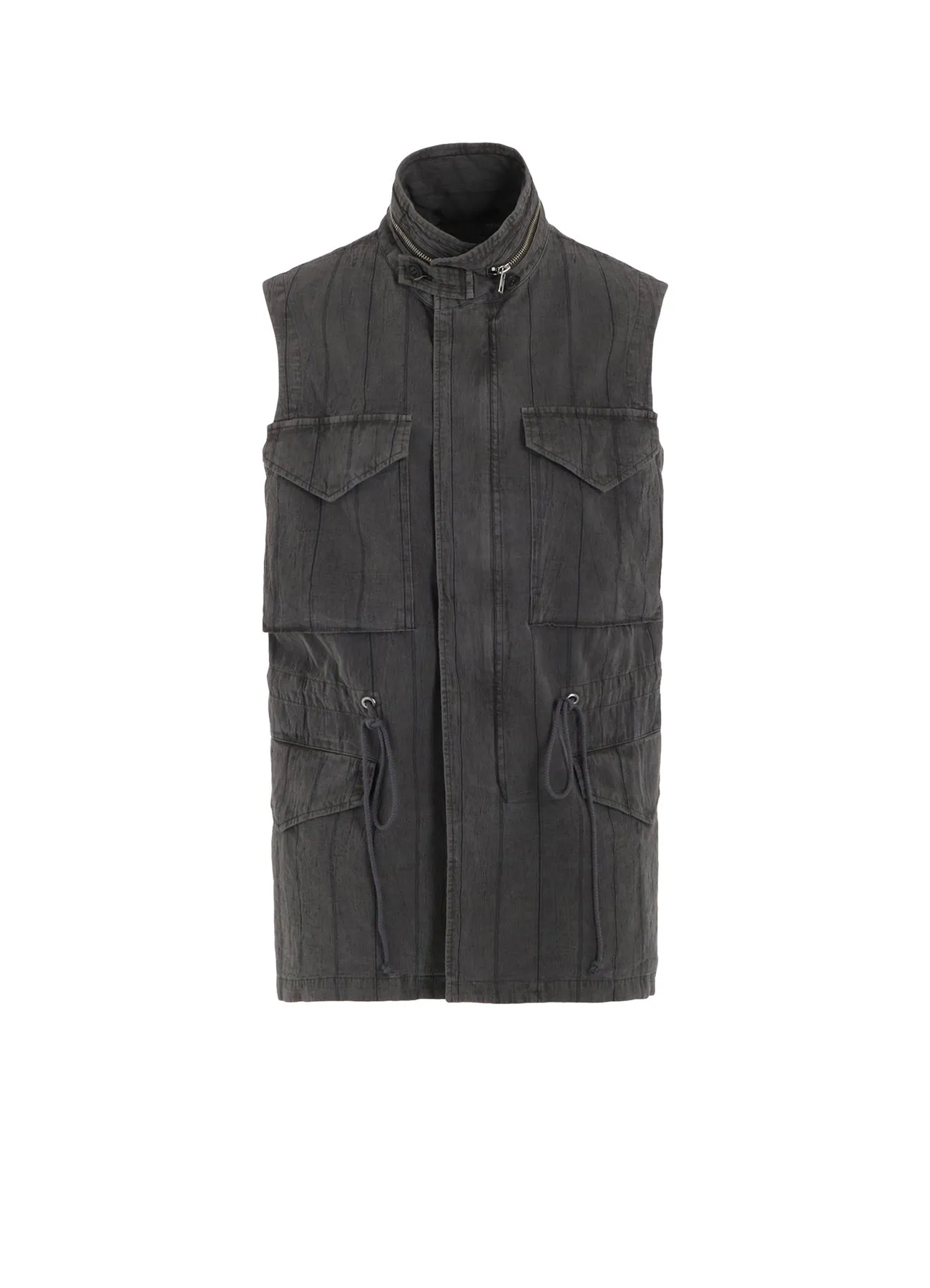 WASHER STRIPE 4 POCKET VEST sold by Yohji Yamamoto