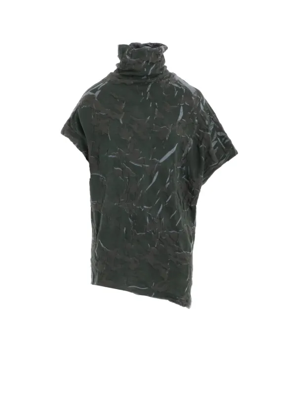 GEOMETRIC LINKS PRINT HIGH NECK IRREGULAR PULLOVER sold by Yohji Yamamoto