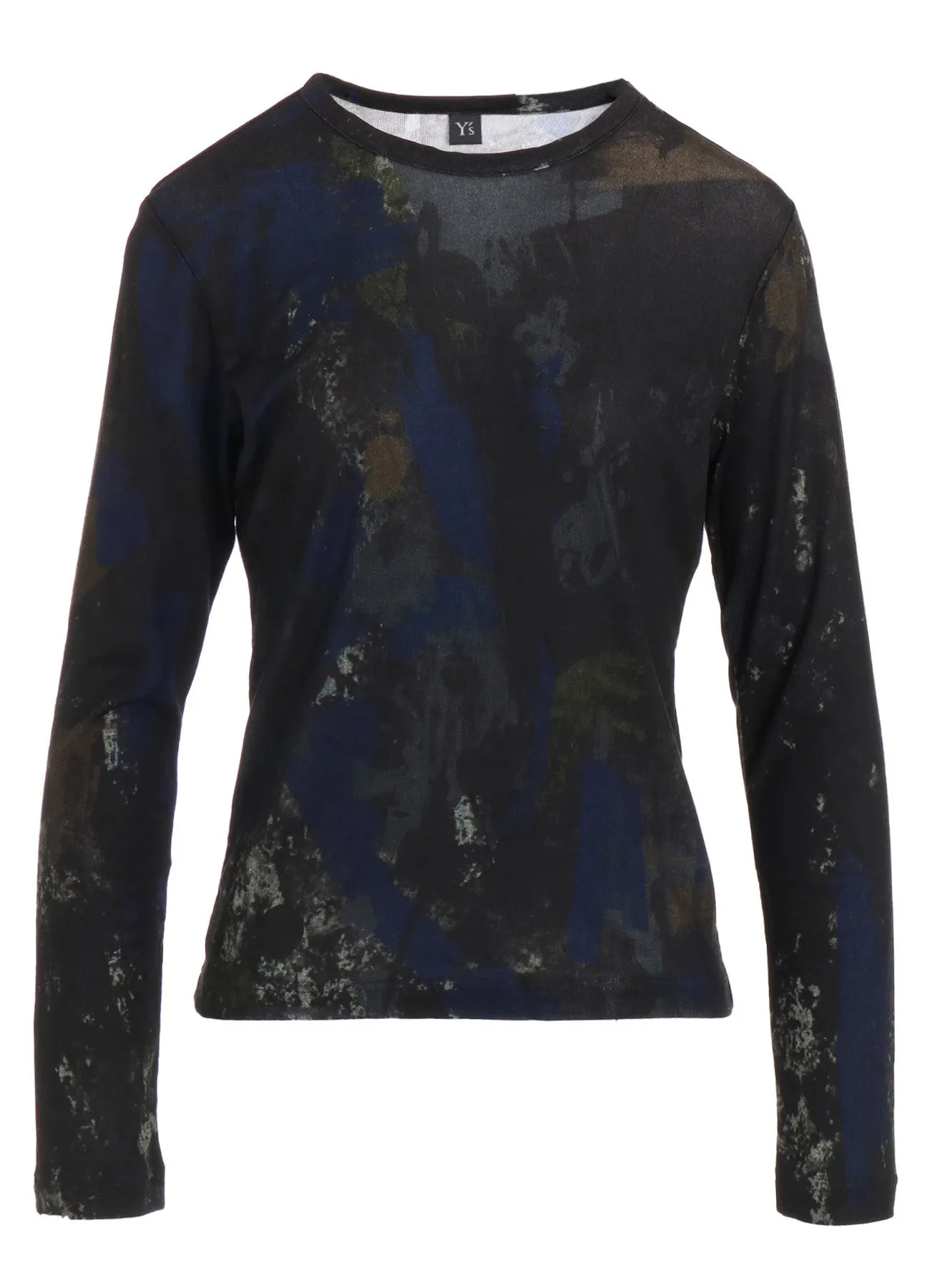 FADED PRINT LONG SLEEVE T sold by Yohji Yamamoto product image thumbnail 2