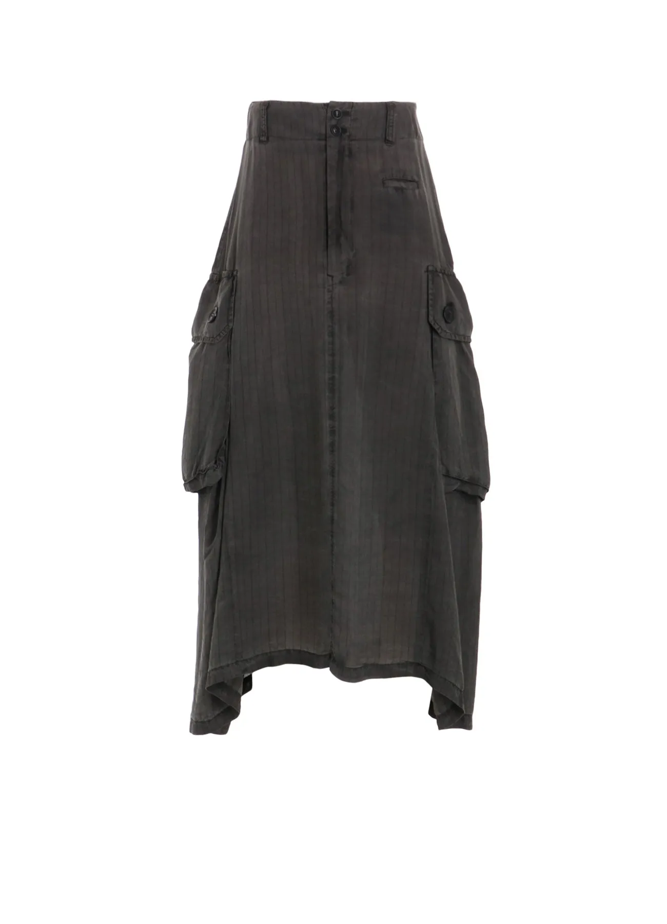 CUPRO STRIPE CARGO SKIRT sold by Yohji Yamamoto