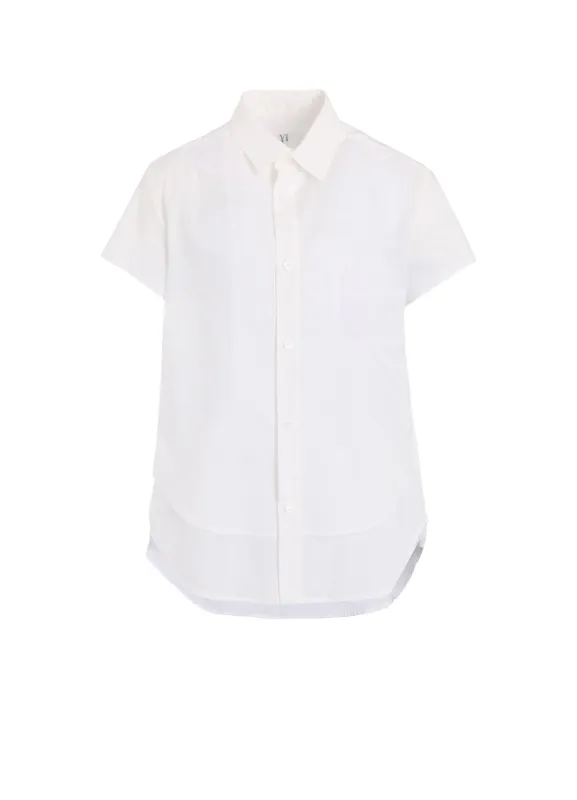 COTTON LAWN DOUBLE FRONT HEM BLOUSE made by Yohji Yamamoto