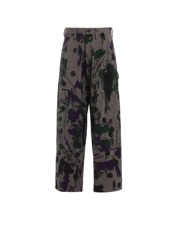 HEATHER POLKA DOT WORK PANTS sold by Yohji Yamamoto