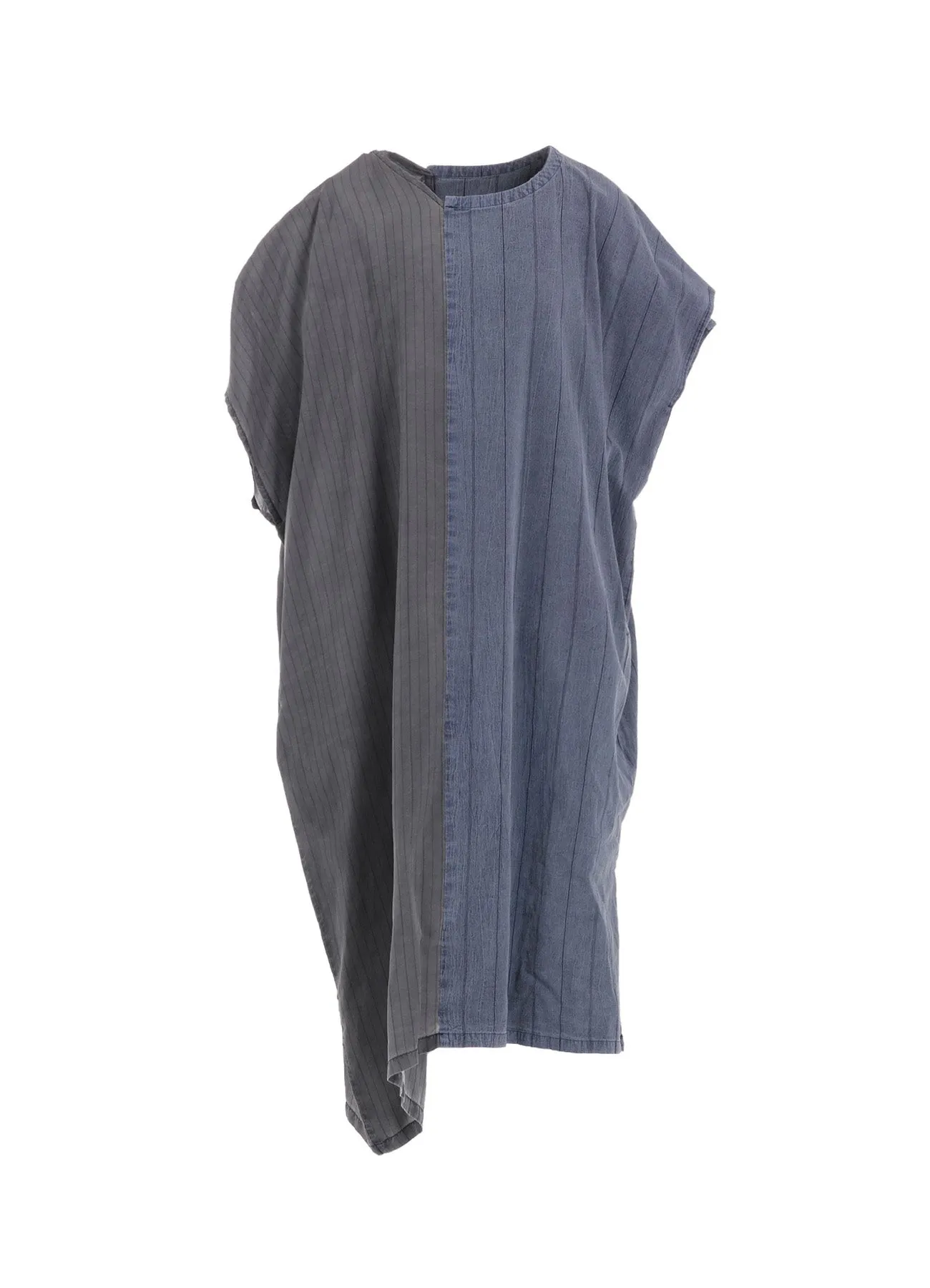 WASHER STRIPE ASYMMETRIC FRENCH DRESS sold by Yohji Yamamoto