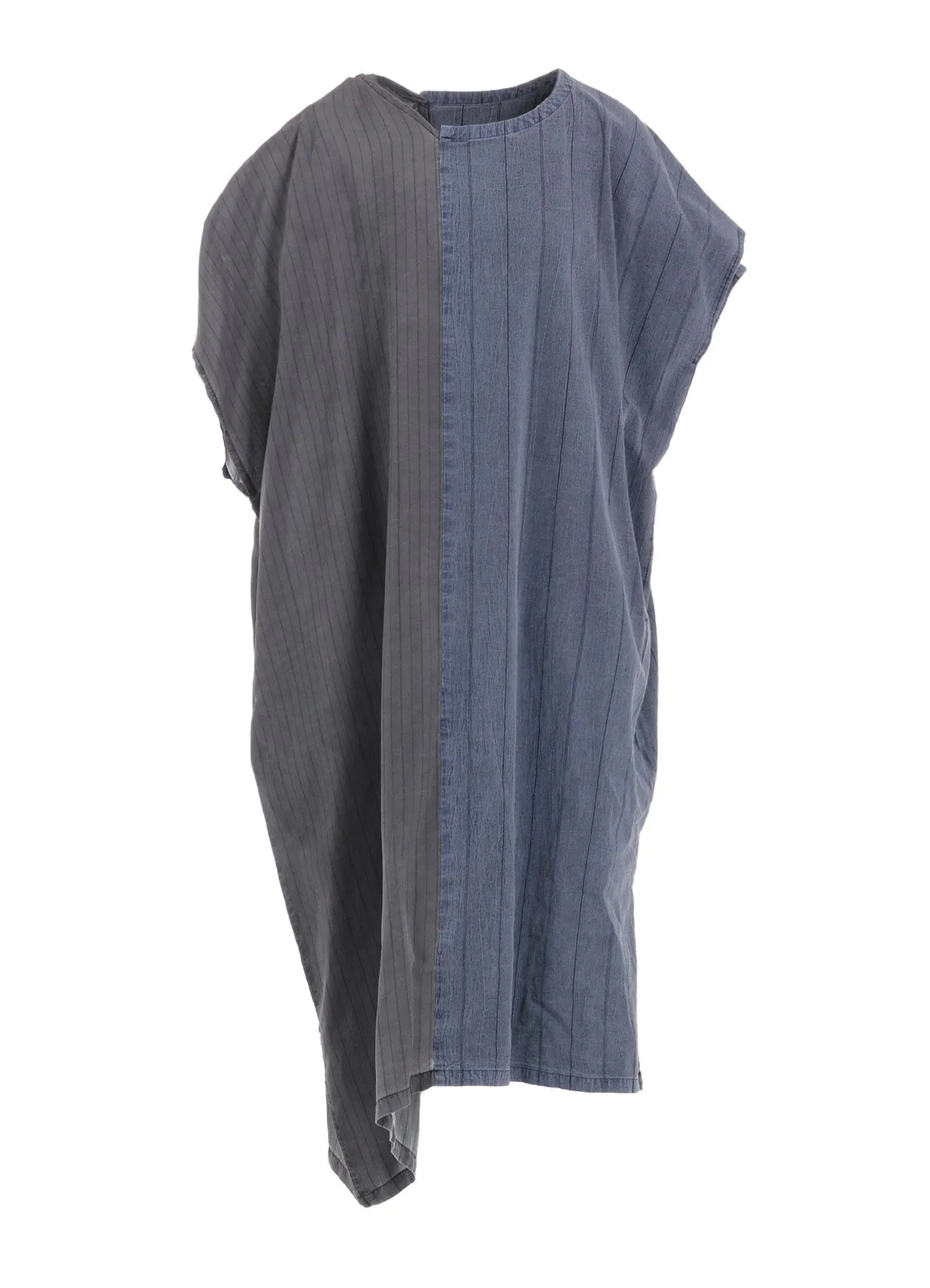 WASHER STRIPE ASYMMETRIC FRENCH DRESS sold by Yohji Yamamoto product image thumbnail 2