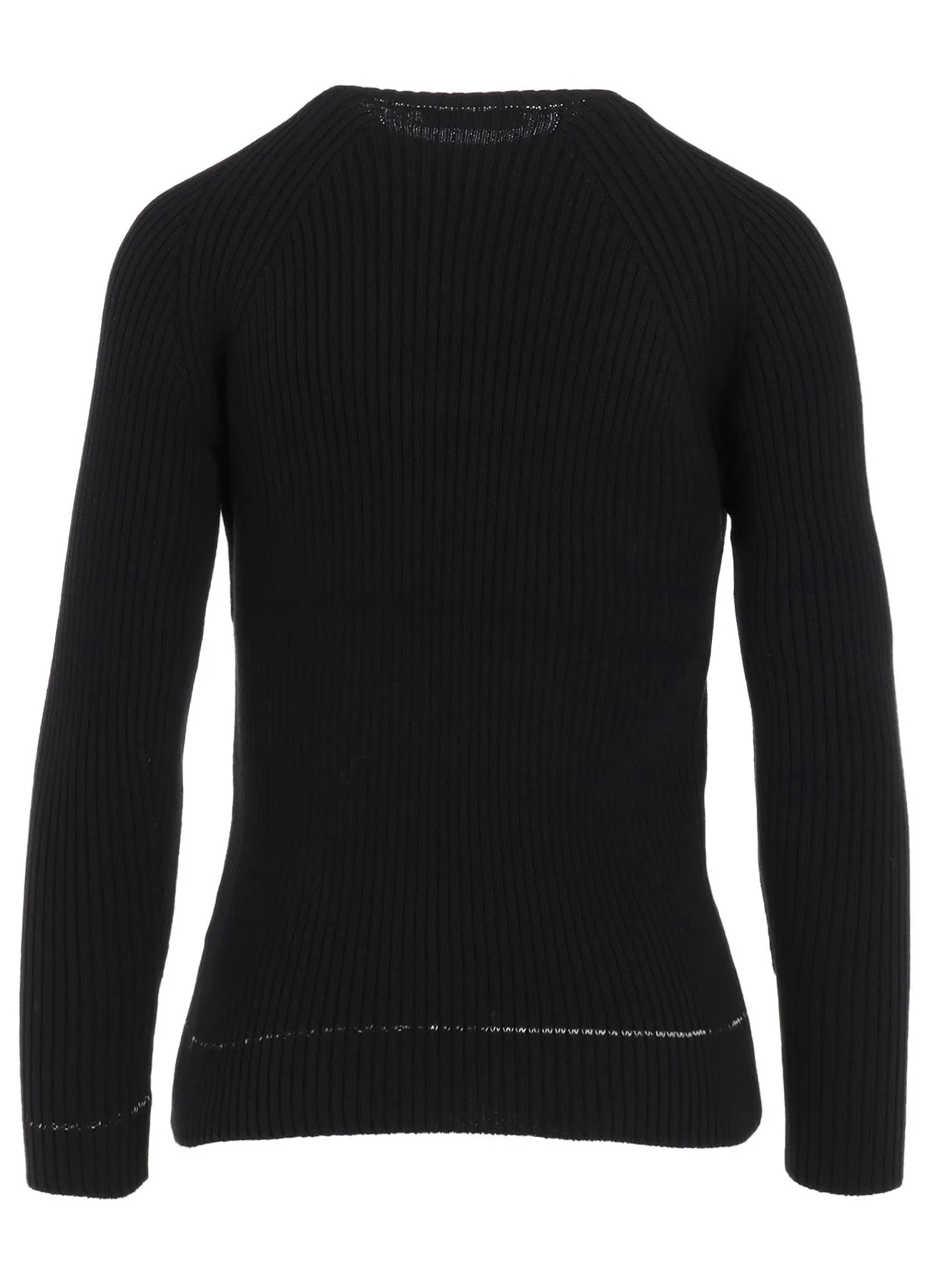 RIB STITCH TWISTED LONG SLEEVE RIB PULLOVER sold by Yohji Yamamoto product image thumbnail 4