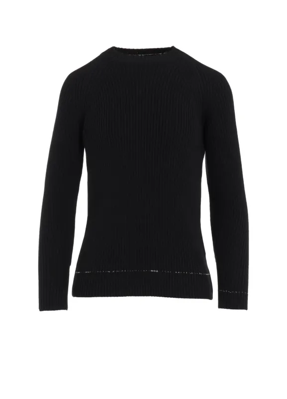 RIB STITCH TWISTED LONG SLEEVE RIB PULLOVER sold by Yohji Yamamoto