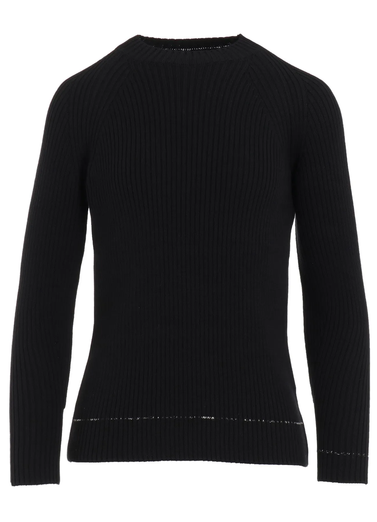 RIB STITCH TWISTED LONG SLEEVE RIB PULLOVER sold by Yohji Yamamoto product image thumbnail 2