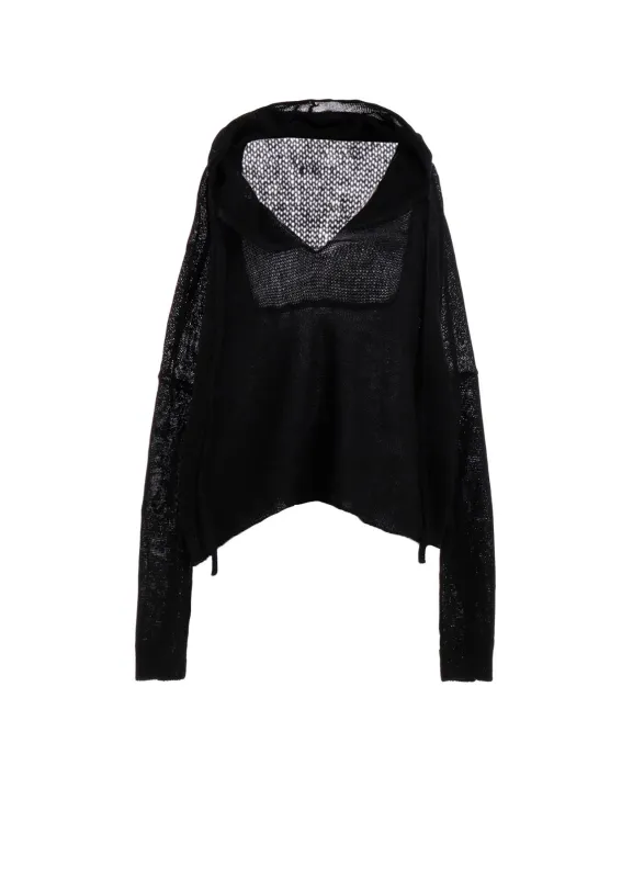 JERSEY BROAD STITCH SKIPPER HOODIE PULLOVER sold by Yohji Yamamoto