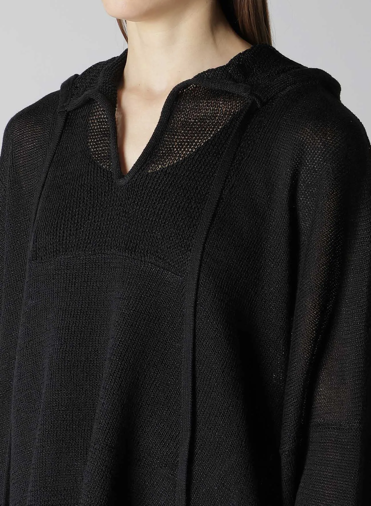 JERSEY BROAD STITCH SKIPPER HOODIE PULLOVER sold by Yohji Yamamoto product image thumbnail 5