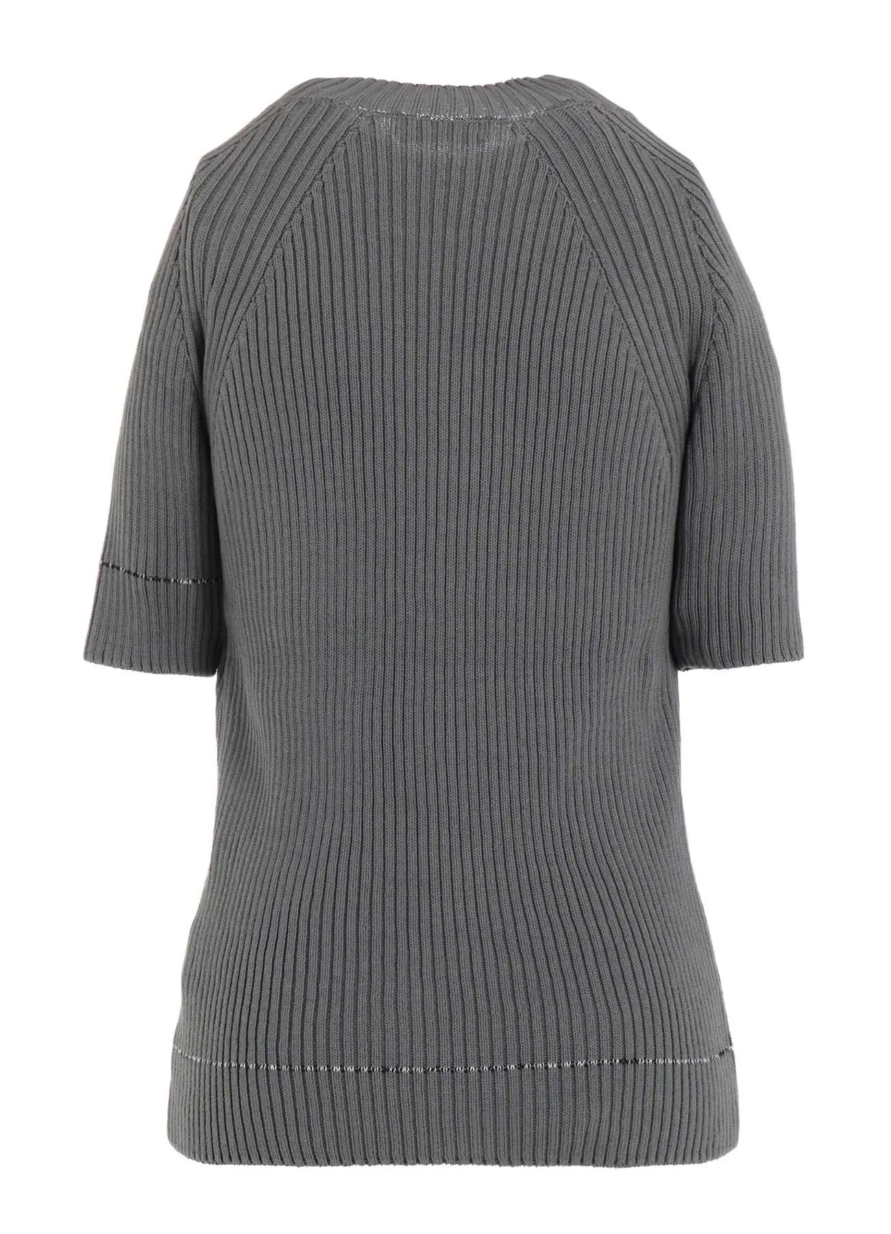RIB STITCH TWISTED HALF SLEEVE RIB PULLOVER sold by Yohji Yamamoto product image thumbnail 4