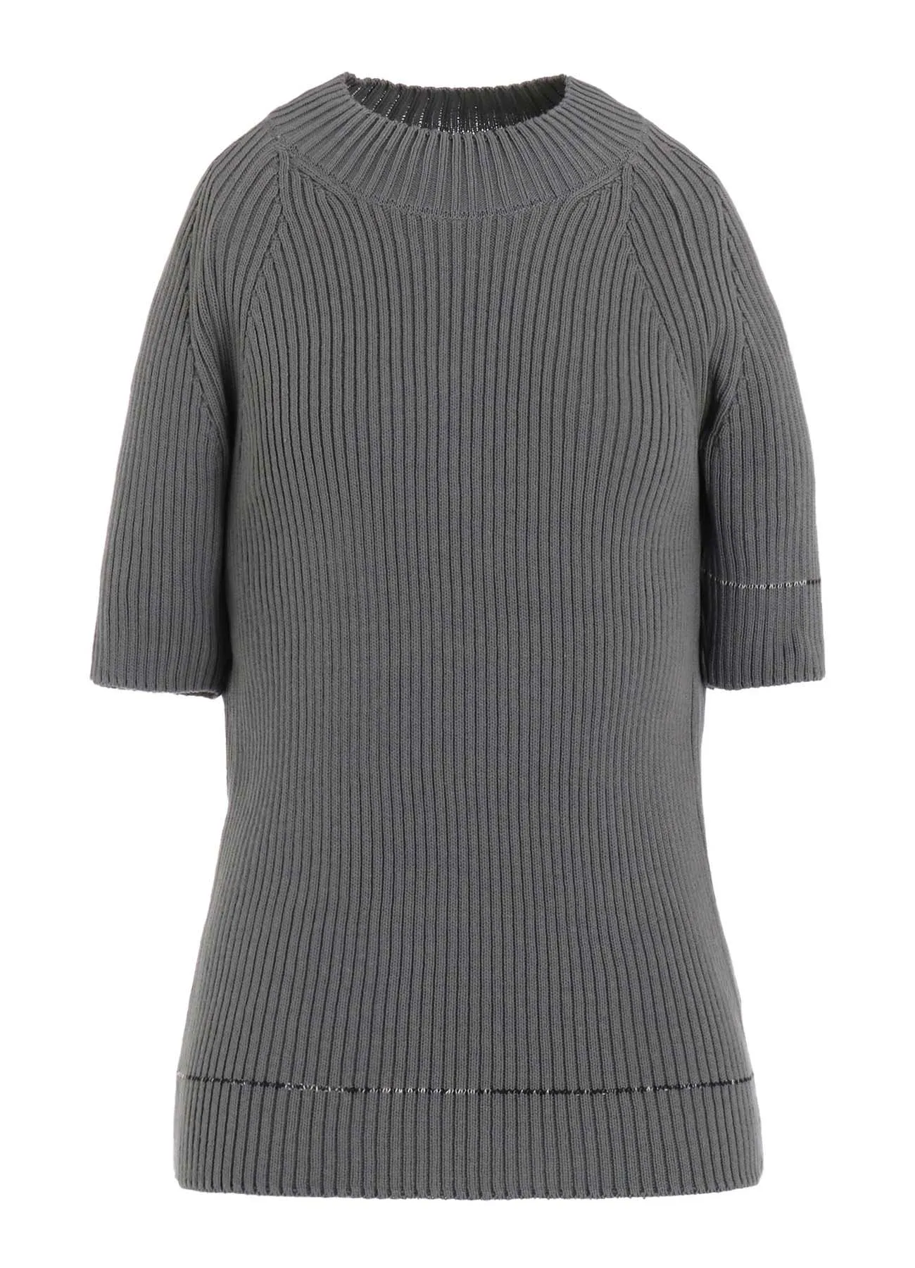 RIB STITCH TWISTED HALF SLEEVE RIB PULLOVER sold by Yohji Yamamoto product image thumbnail 2