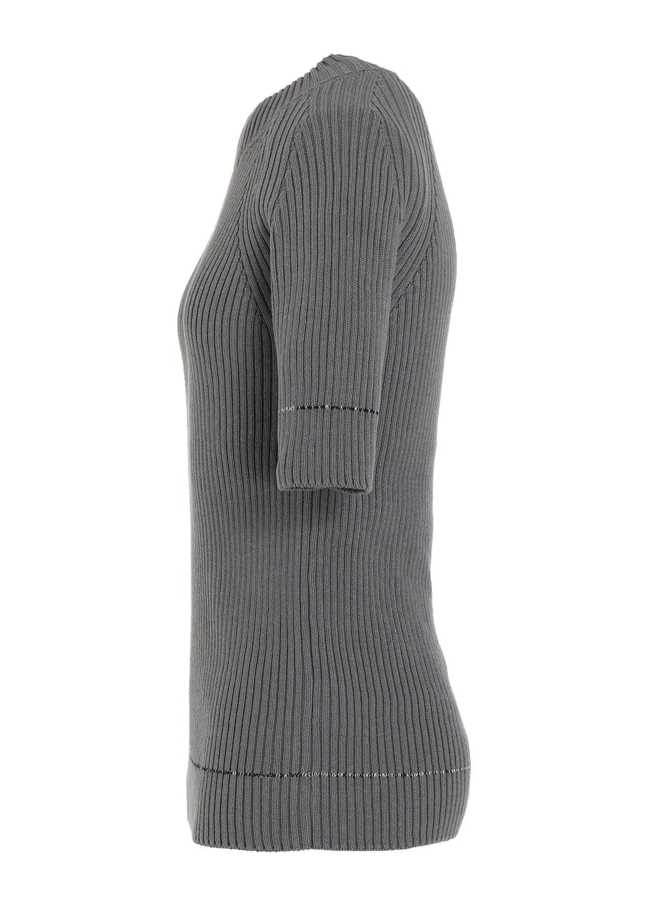 RIB STITCH TWISTED HALF SLEEVE RIB PULLOVER sold by Yohji Yamamoto product image thumbnail 3