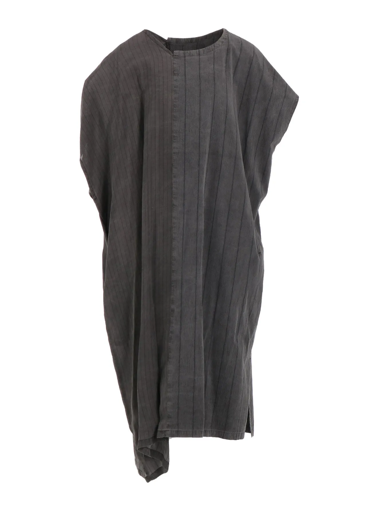 WASHER STRIPE ASYMMETRIC FRENCH DRESS sold by Yohji Yamamoto product image thumbnail 2