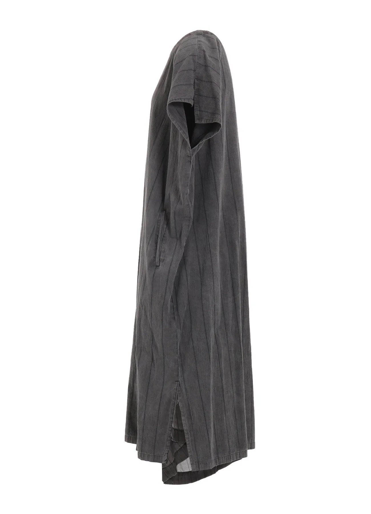 WASHER STRIPE ASYMMETRIC FRENCH DRESS sold by Yohji Yamamoto product image thumbnail 3