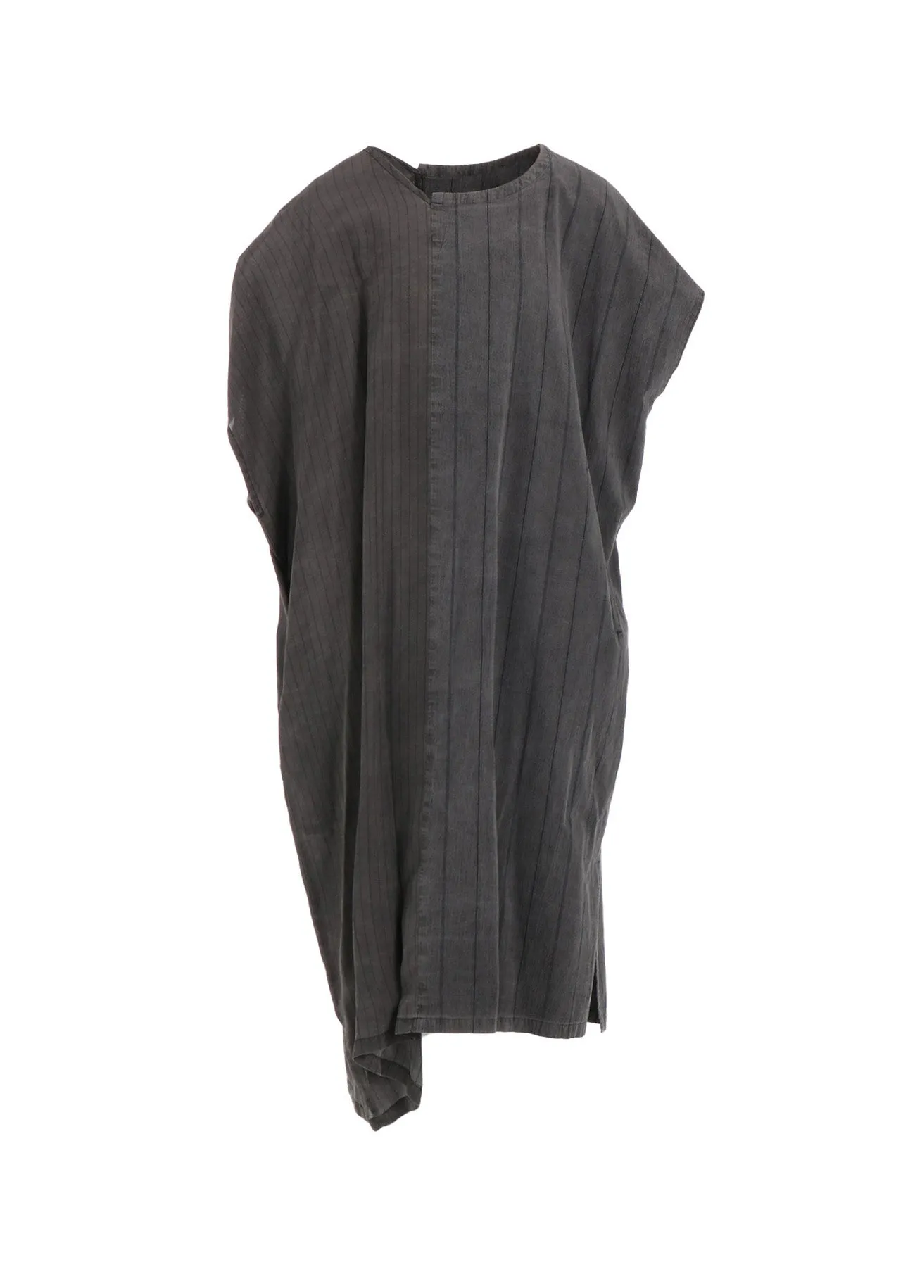 WASHER STRIPE ASYMMETRIC FRENCH DRESS sold by Yohji Yamamoto