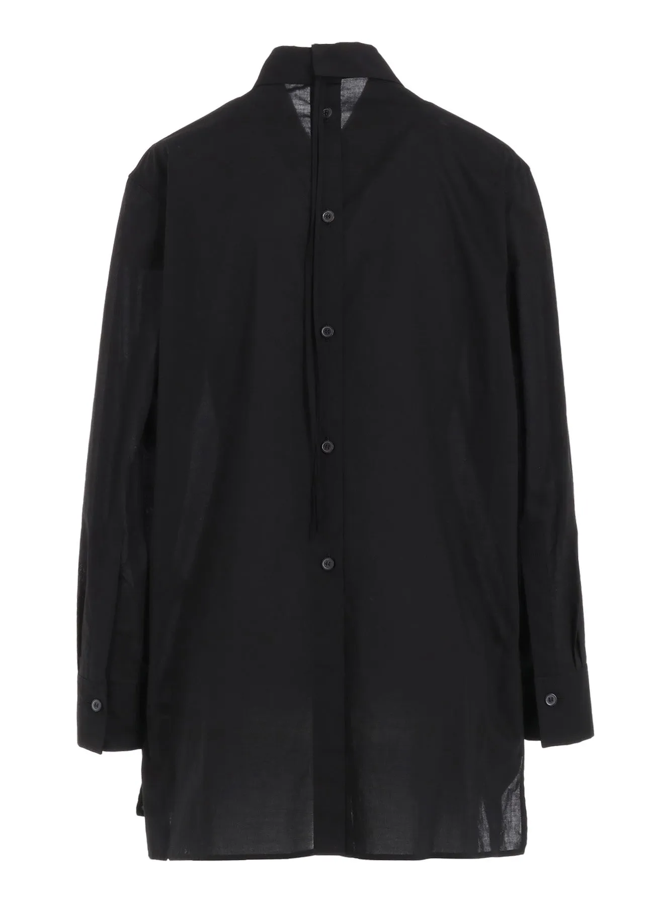 COTTON LAWN FRONT/BACK OPEN BLOUSE sold by Yohji Yamamoto product image thumbnail 4