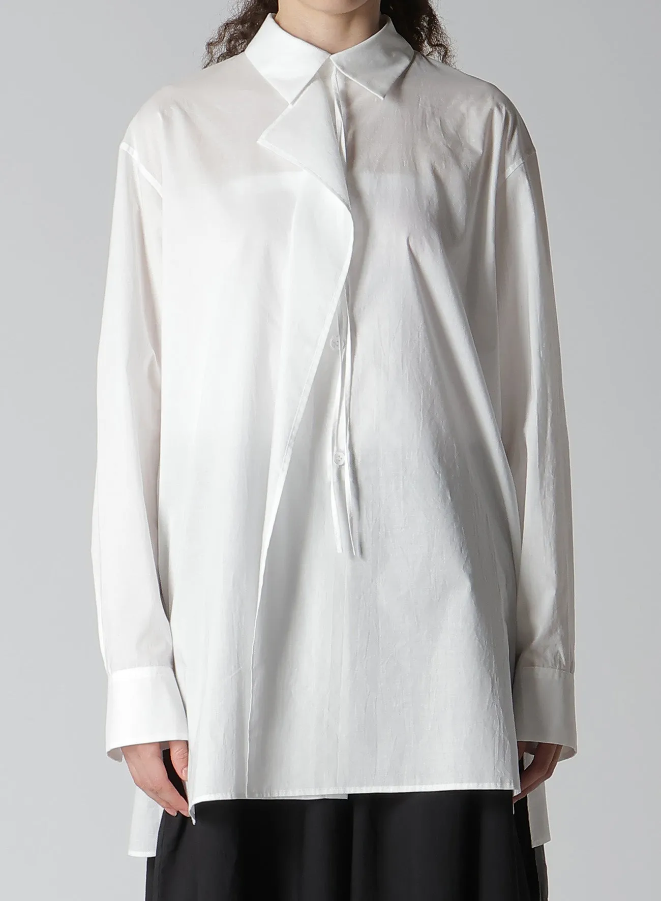 COTTON LAWN FRONT/BACK OPEN BLOUSE sold by Yohji Yamamoto product image thumbnail 4