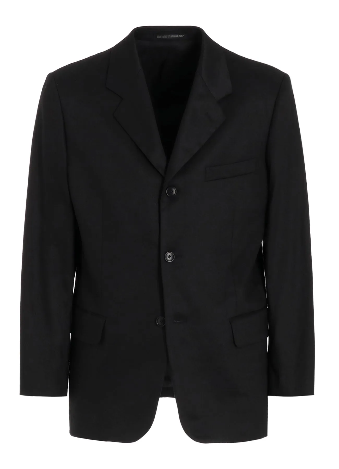 LINEN COTTON TWILL JACKET WITH 3-BUTTON sold by Yohji Yamamoto product image thumbnail 2