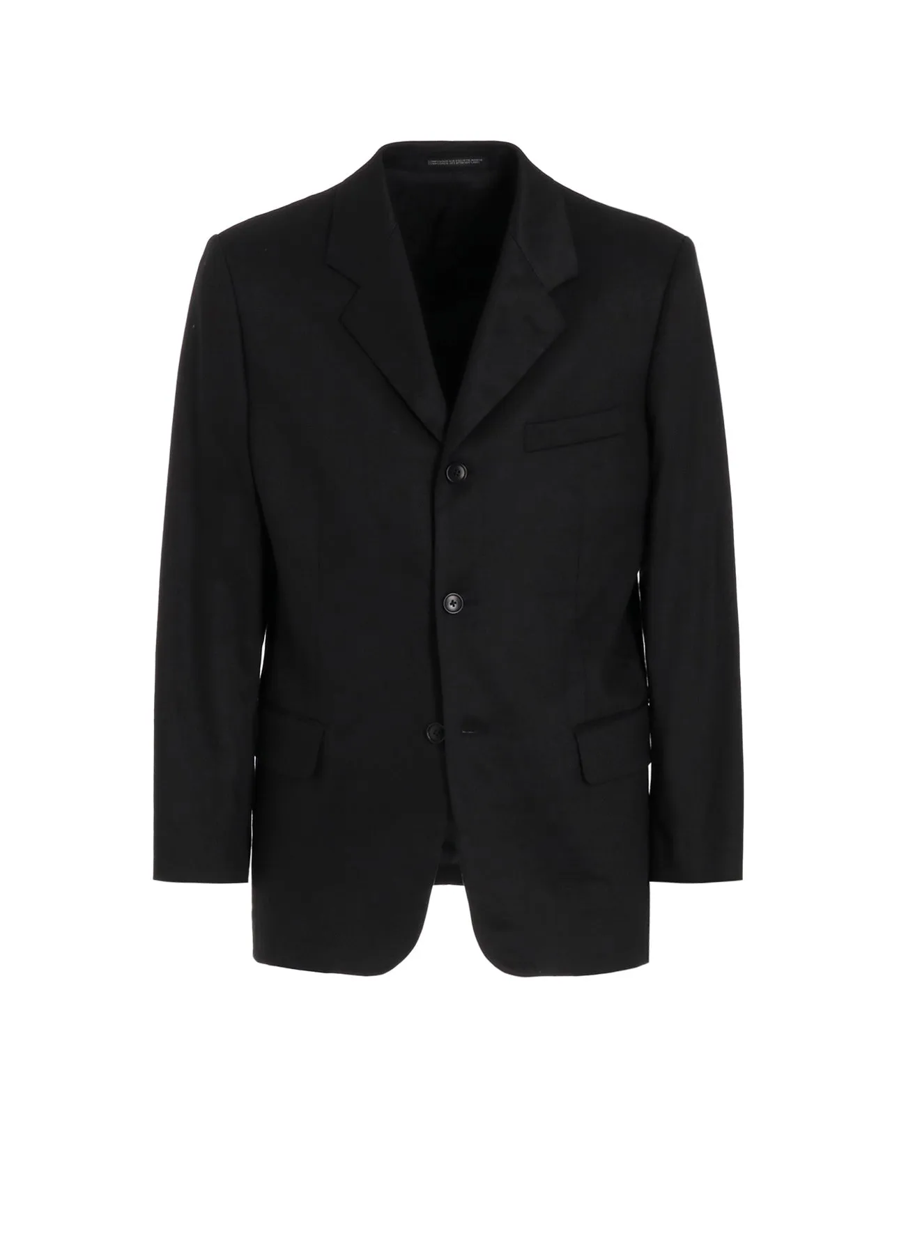 LINEN COTTON TWILL JACKET WITH 3-BUTTON sold by Yohji Yamamoto
