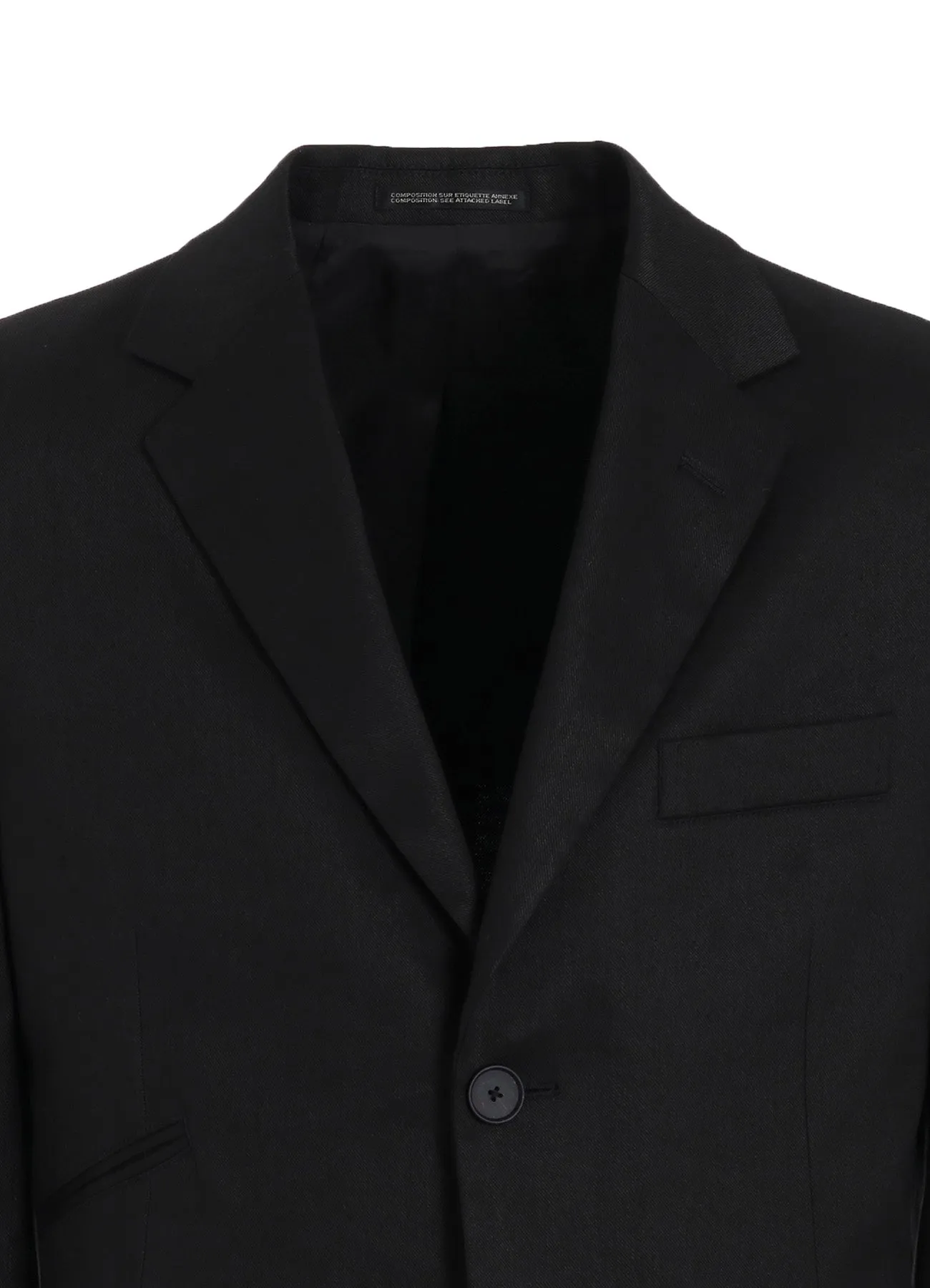 LINEN COTTON TWILL JACKET WITH 2-BUTTON sold by Yohji Yamamoto product image thumbnail 5