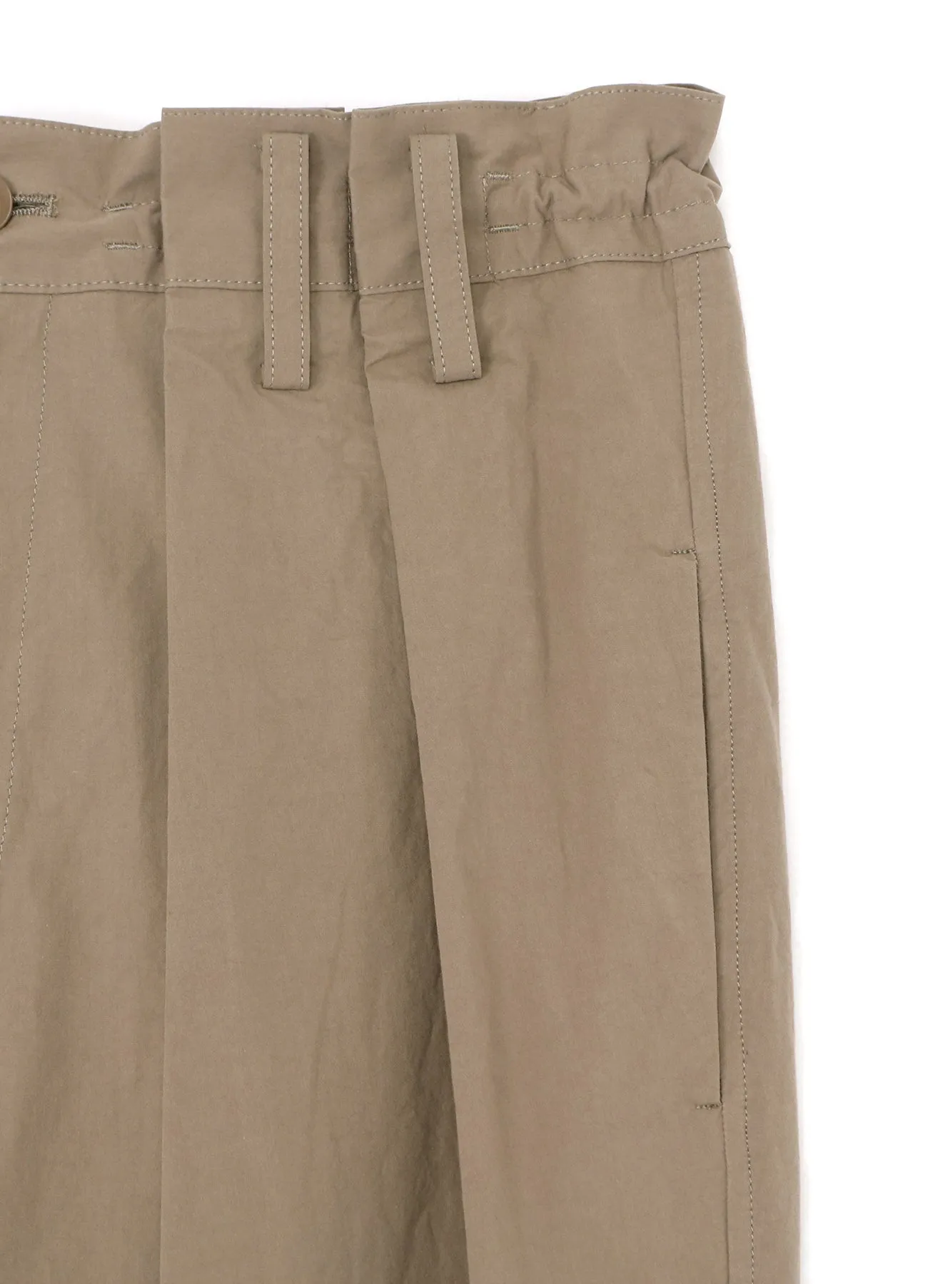 LIGHT TWILL COTTON PLEATED PANTS sold by Yohji Yamamoto product image thumbnail 4