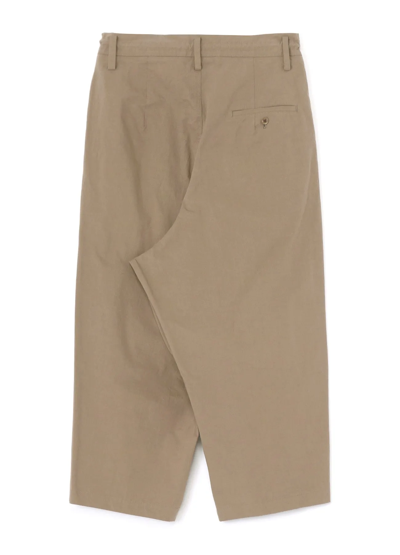 LIGHT TWILL COTTON PLEATED PANTS sold by Yohji Yamamoto product image thumbnail 3
