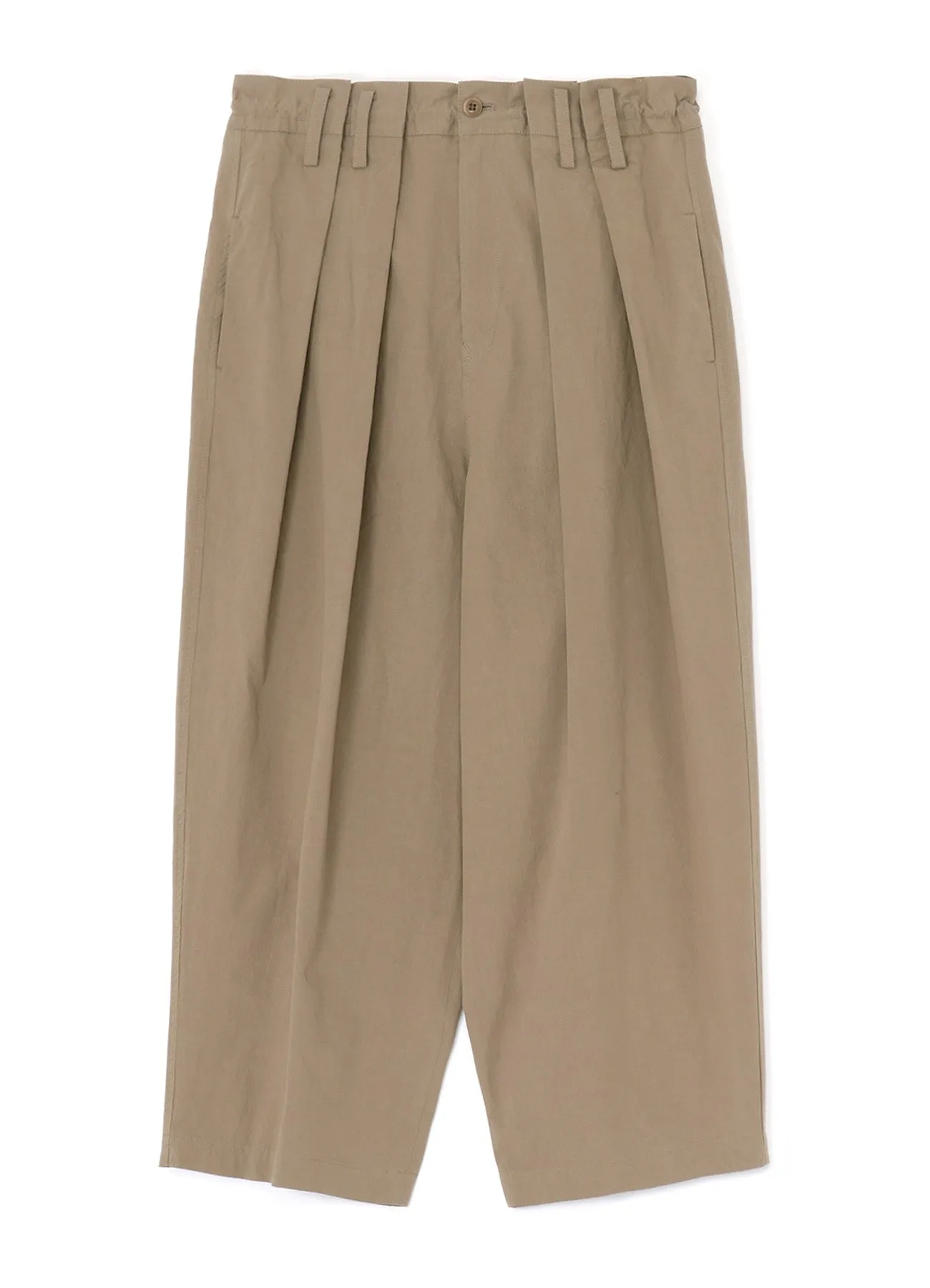 LIGHT TWILL COTTON PLEATED PANTS sold by Yohji Yamamoto product image thumbnail 2