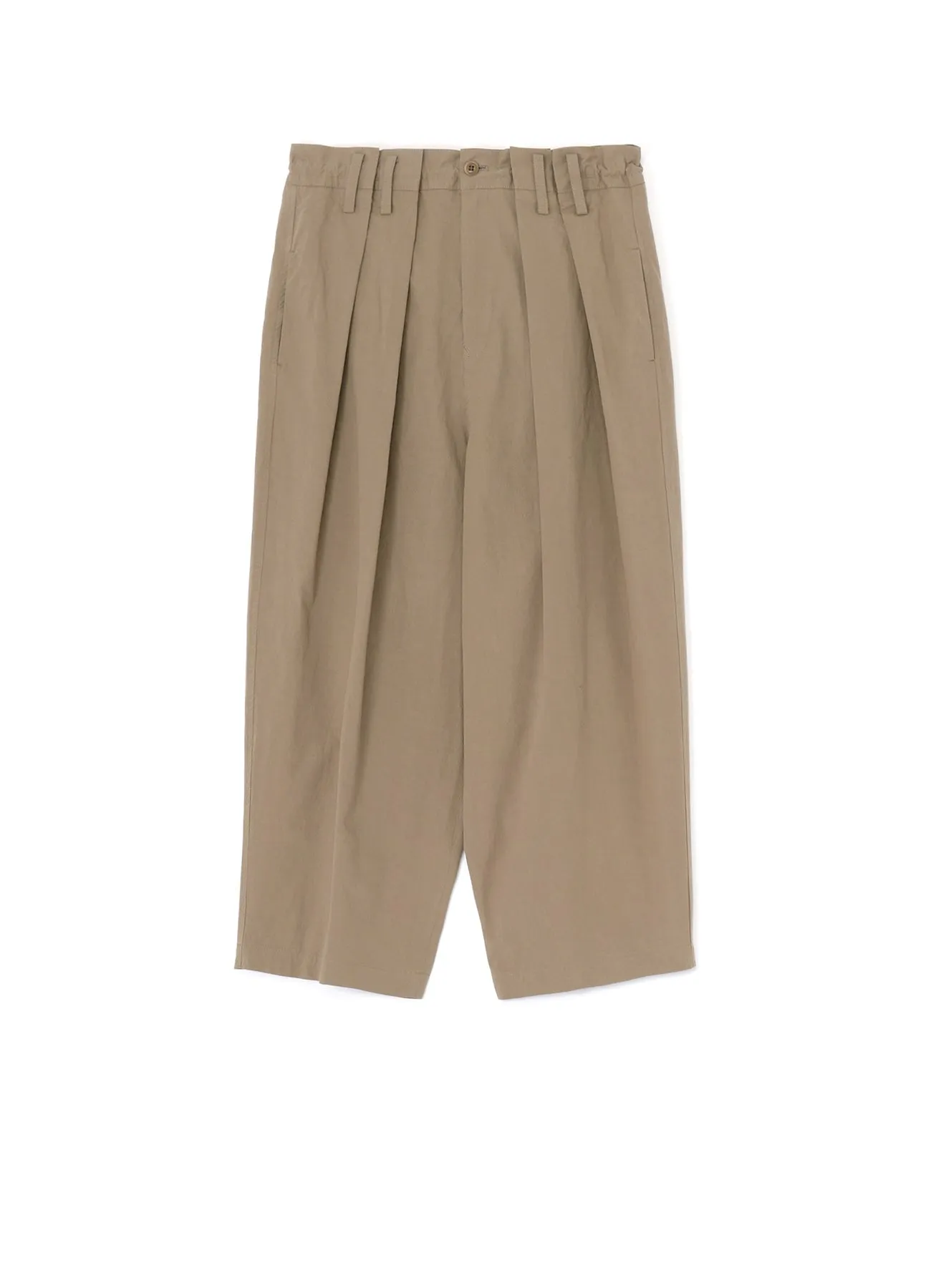 LIGHT TWILL COTTON PLEATED PANTS sold by Yohji Yamamoto