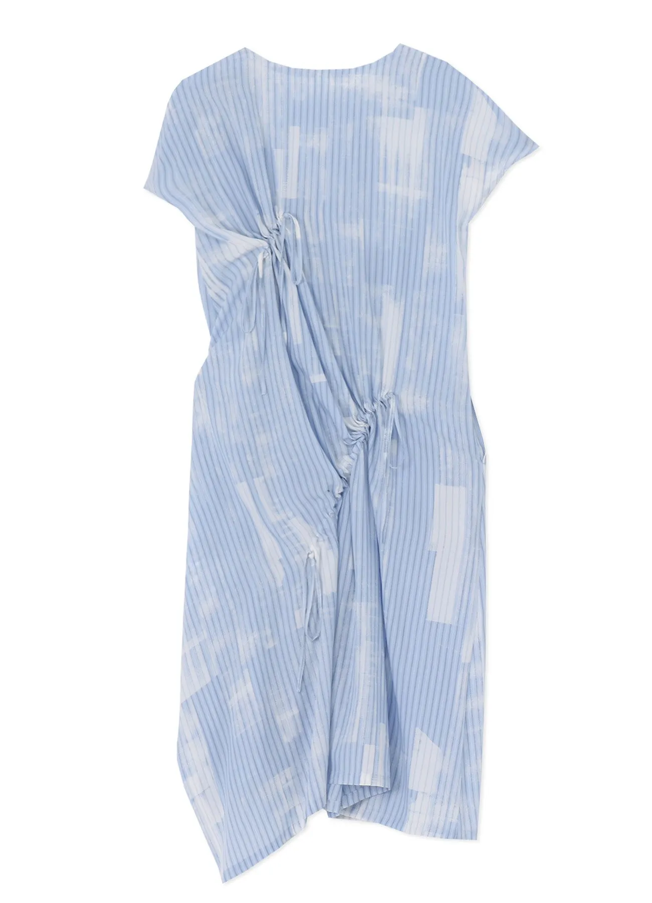 TYPEWRITER STRIPE SHIRRING DRESS sold by Yohji Yamamoto product image thumbnail 3